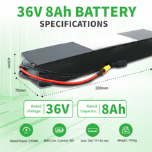 10S3P 36V 8Ah 18650 Lithium-Ionen-Akku Serie Akku 100W-500W Elektroroller m365