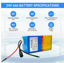 24V 9Ah 7S3P 18650 Akku 29.4V mit BMS für Elektrofahrrad 29.4V 2A Ladegerät inbegriffen