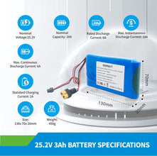 25,2 Volt 3Ah Lithium Akku für Kinder Elektro Scooter E-Skateboard