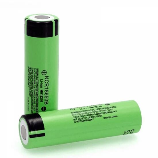 2PCS NCR18650B 3400mAh Li-Ion 18650 Akku 3,7V Akku, geeignet für mobile Gamecontroller Taschenlampe