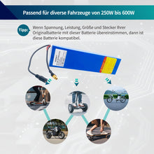 36V 10Ah 10S3P Roller Ersatzakku 15A BMS für 250W 600W E-fahrrad Scooter