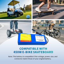 36V 10S2P 7Ah 450Watt 18650 Lithium-Ionen-Akku geeignet für Skateboard Elektrofahrrad XT60