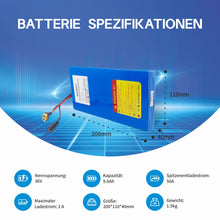 EU-Versand 36V 10S3P 9,6Ah 42V 18650 Lithium-Akku 25A BMS für Elektrofahrräder und Roller