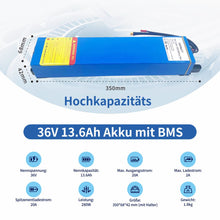 36V 13.6Ah Roller Batterie Pack Akku für  Elektrische Roller Mit BMS Board XT30 Hardware Version