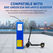 EU Lager Versand KEEPBATT 36V 7.8Ah Ersatzakku für Doc Green EWA 6000 E-Scooter ESA 1919