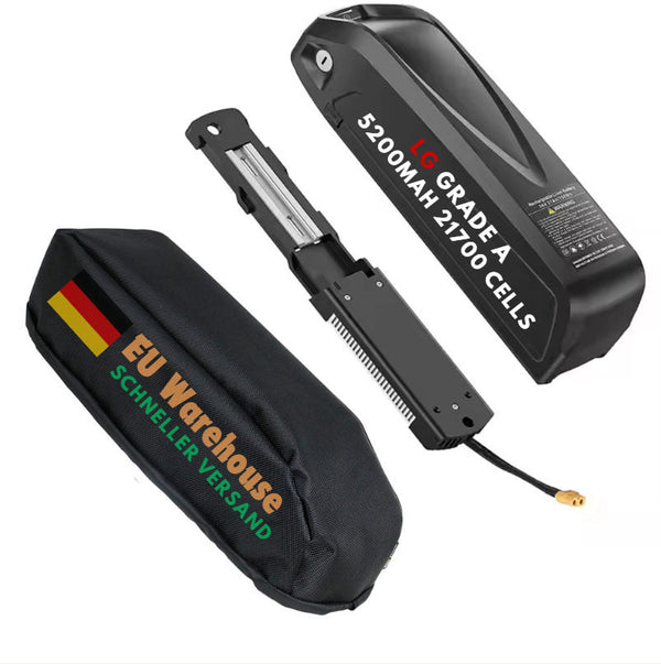 48V 21Ah Hailong Eibke Akku mit Schnellladegerät Abdeckung Tasche EU Lager Für Bafang Conersion Kit