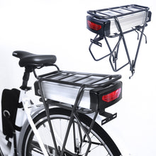 EU Lagerhaus 48V 31.2Ah E-Bike Gepäckträger Akku Set, LG 21700 A-Grade Zellen, inkl. 4A Schnellladegerät, V-Brake Halterung