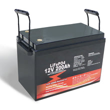 12V 200Ah LiFePO4 Lithium Eisen Akku 200A (1C) BMS für Batterie Wechselrichter Auto Wohnmobil Solarsystem