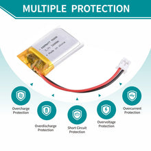 702030 Lipo 3,7V 380mAh wiederaufladbarer Lithium-Polymer-Akku für GPS