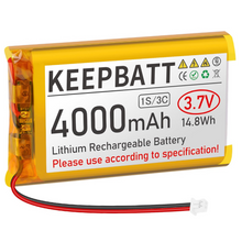 3.7V 4000mAh 124065 LiPo-Akku Wiederaufladbar 1S 3C Mit PCB Micro JST 1.25-Stecker Für Arduino ESP32-Entwicklungsboard