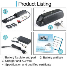 36V 15Ah Batterie S039-3 lithium-ionen Hailong Ebike mit BMS USB für 750W 1000W Motor Notfall backup Motor