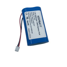 NTC 7,4V 18650 2S1P 2600mAh Akku für Scheinwerfer Taschenlampe XH2.54-2P Beachten Polarität