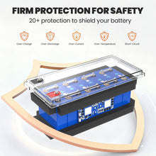 24V 100Ah LiFePO4 Akku Lithium-Eisenphosphat Batterie mit 100A BMS Ideal für Wohnmobil, Boot & Solar