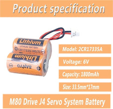 Neu mr-bat6V1 2cr17335A wk17 Mitsubishi m80 Antrieb mr J4 Servosystem Akku 6V