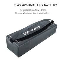 Intelligenter 11,4V 4250mAh Ersatzakku für Swellpro Spry Spry+ Drohne