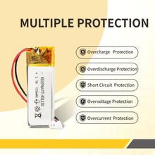 KB-LP401230 3,7V 120mAh Lipo-Akku 401230 125mAh Lipo Polymer Akku