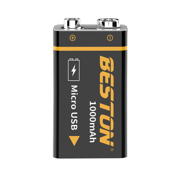 1000mAh Micro USB 9V BESTON Hochwertiger Li-Ionen-Akku für Multimeter und elektronische Instrumente