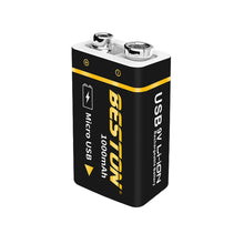 1000mAh Micro USB 9V BESTON Hochwertiger Li-Ionen-Akku für Multimeter und elektronische Instrumente