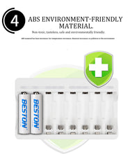 8 Kanal Smart Fast AA AAA Wiederauf lad bares Ladegerät USB-Ladegerät Beston C9010