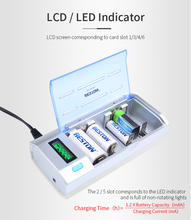 D C AA AAA 9V Beston Multifunktions-Universal-Ladegerät Smart