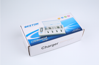 D C AA AAA 9V Beston Multifunktions-Universal-Ladegerät Smart