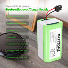 14,4 V 3500mAh Li-Ion Ersatzakku für Conga Excellence Conga Excellence y, Conga Excellence 990, Conga Excellence 950, Conga Excellence 1090