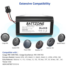 14,4 V 2600mAh Li-Ion Ersatzakku Für Haie Shark ION Roboter RV700, RV720, RV750, RV755 usw. (Spannung, Größe, Stecker können angepasst werden)