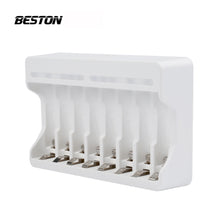 8 Kanal Smart Fast AA AAA Wiederauf lad bares Ladegerät USB-Ladegerät Beston C9010