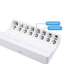 8 Kanal Smart Fast AA AAA Wiederauf lad bares Ladegerät USB-Ladegerät Beston C9010