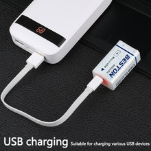 9V 650mAh BESTON Hochwertiger USB-Li-Ionen-Lithium-Akku für Multimeter und elektronische Instrumente