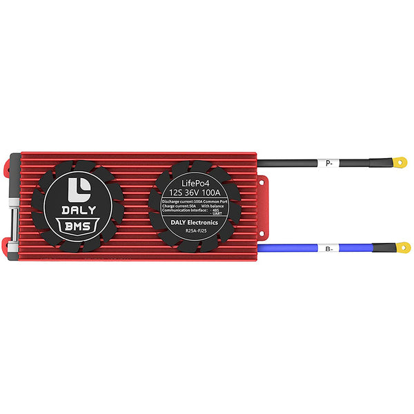 Daly smart bms Lifepo 12S 36V 100A  bluetooth BMS board 24 65 166