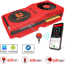 Daly smart bms Li-ion 7S 24V 200A with Fan  bluetooth 52130235