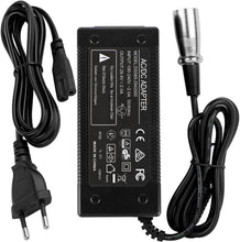 29.4V 2A Netzteil Ladegerät Passend für 24V 10AH Lithium-Ionen Elektroroller E-Bikes mit 3pin Stecker