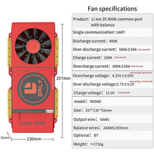 Daly smart bms Lion 3S 12V 400A FAN  bluetooth BMS  boardithium battery protection Board 52130257