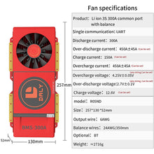Daly smart bms Lion 3S 12V 300A FAN bluetooth BMS  boardithium battery protection Board 52130257