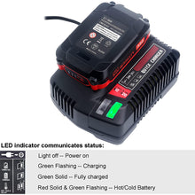 20V MAX Batterieladegerät CMCB104 kompatibel mit Craftsman V20 Lithiumbatterie CMCB204 CMCB202 (nur für V12/V20-Serie)