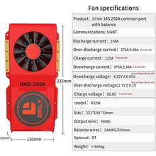 Daly smart bms Li-ion  14S 48V 250A FAN bluetooth BMS board  52 130 235