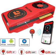 Daly smart bms Li-ion 7S 24V 250A with Fan  bluetooth 52130235