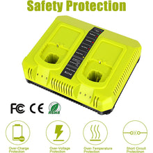 18V Dual Chemistry Schnellladegerät für Ryobi 12V-18V P117 P118 für ONE+ Lithium NiCd NiMh Akku P102 P108 P100 P103 P105 P107