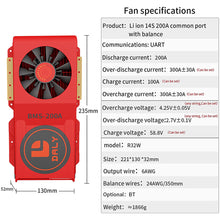 Daly smart bms Li-ion  14S 48V 200A FAN bluetooth BMS board  52 130 235