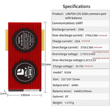 Daly smart bms Lifepo 15S 48V 250A  bluetooth BMS board32130221