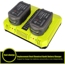 18V Dual Chemistry Schnellladegerät für Ryobi 12V-18V P117 P118 für ONE+ Lithium NiCd NiMh Akku P102 P108 P100 P103 P105 P107