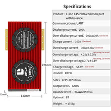 Daly smart bms Li-ion 14S 48V 200A bluetooth 32130221