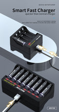 hochwertige 8 Steckplätze 1,5 LI-Ionen Lithium-Batterie Smart Charger Schnell ladegerät BESTON