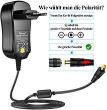 PChero 24W Universal Steckernetzteil mit 8 Abnehmbar DC Stecker für 3V-12V Haus Elektronik und USB-Geräte - 2000mA Max
