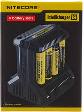 Nitecore i8 8 Steckdosenladegerät für Lithium Ionen , Nickel Metallhydrid und Nickel Cadmium Akkus, schwarz, p