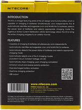 Nitecore i8 8 Steckdosenladegerät für Lithium Ionen , Nickel Metallhydrid und Nickel Cadmium Akkus, schwarz, p