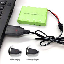 6V 2400mAh Wiederaufladbarer NI-MH AA Akkupack mit Ladekabel (SM/JST Stecker)