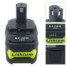 P105 P108 Akku 18V 6000mAh Li-Ion Ersatzakku, passend für Ryobi P100 P109 P104 RB18L40