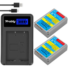 2PCS 1600mAh BLN-1 BLN 1 PS BLN-1 Akku + LCD USB Einkanal-Ladegerät für Olympus E-M5 OM-D